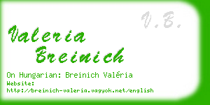 valeria breinich business card